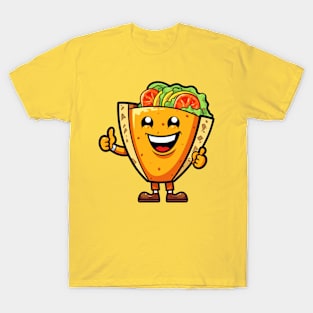 kawaii Taco cehees T-Shirt cute potatofood funny T-Shirt